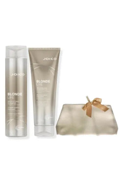 Joico, Dúo Shampoo 300 ml & Acondicionador 250 ml, Blonde Life, cuidado de rubios. Capeli